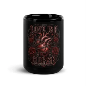 LOVE IS A CURSE – Dark Romantic Gothic Mug