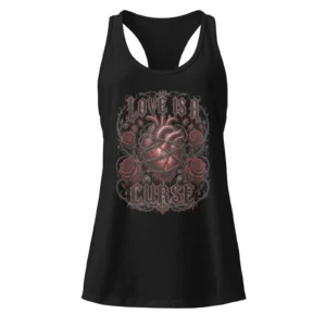 Sick Satisfaction - LOVE IS A CURSE –Women's Dark Romantic Gothic Tank Top  sicksatisfaction (0)
