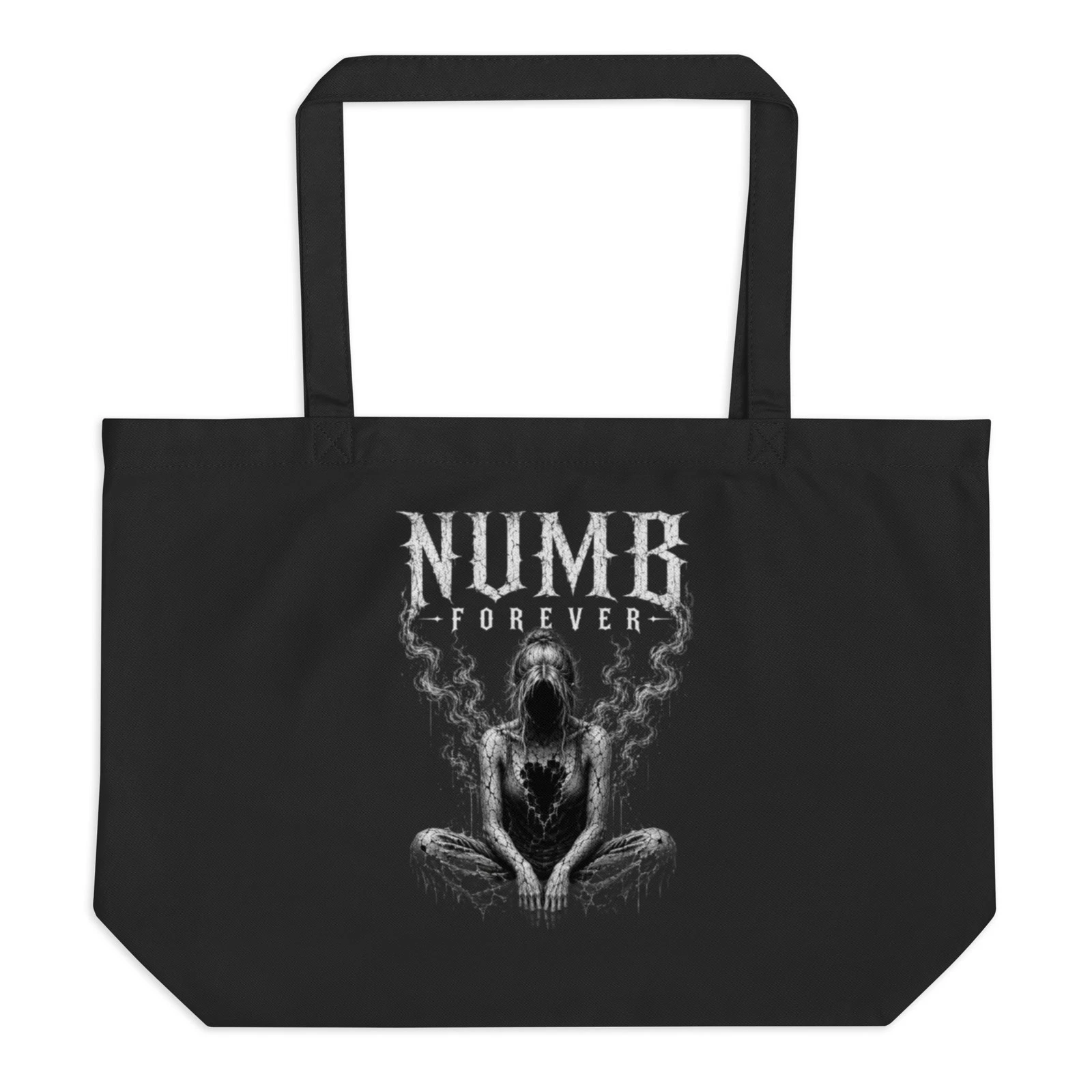 Sick Satisfaction – NUMB FOREVER – Dark Gothic Streetwear Tote Bag