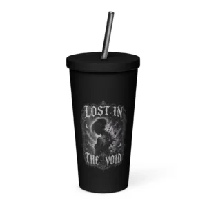LOST IN THE VOID – Dark Gothic Insulated Tumbler with Straw