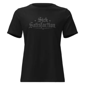 Sick Satisfaction – Women's Luxury Gothic Logo T-Shirt