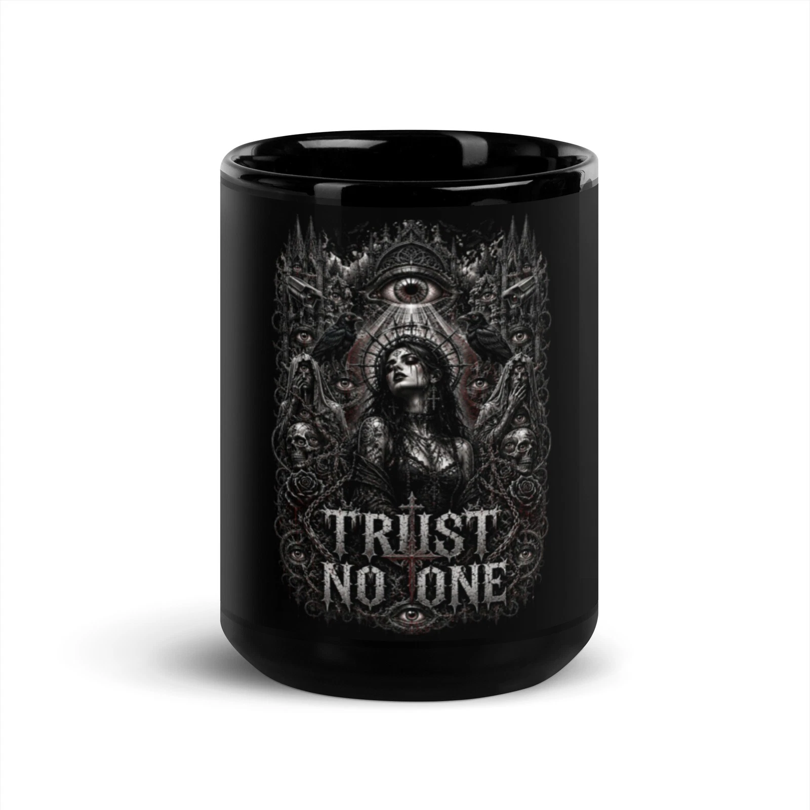Sick Satisfaction - TRUST NO ONE – Dark Gothic Coffee Mug