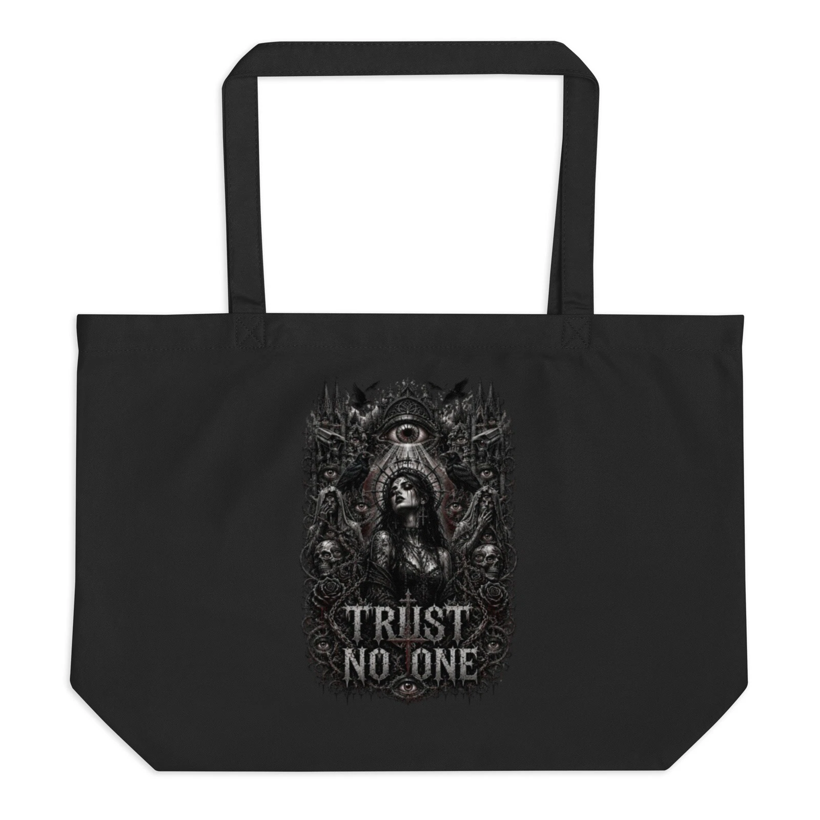 Sick Satisfaction - TRUST NO ONE – Dark Gothic Tote Bag
