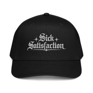 Sick Satisfaction Gothic Logo 3D Puff 5-Panel Baseball Cap