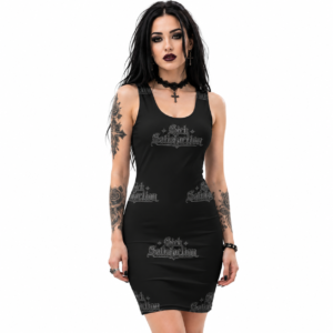 Sick Satisfaction Logo All-Over Print Bodycon Dress