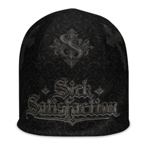 Sick Satisfaction Gothic Cathedral Cross All-Over Print Beanie
