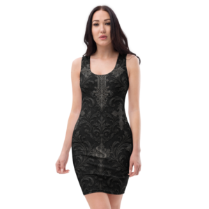 Sick Satisfaction Gothic Cathedral Cross Bodycon Dress