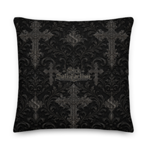Sick Satisfaction Gothic Cathedral Cross All-Over Print Premium Pillow