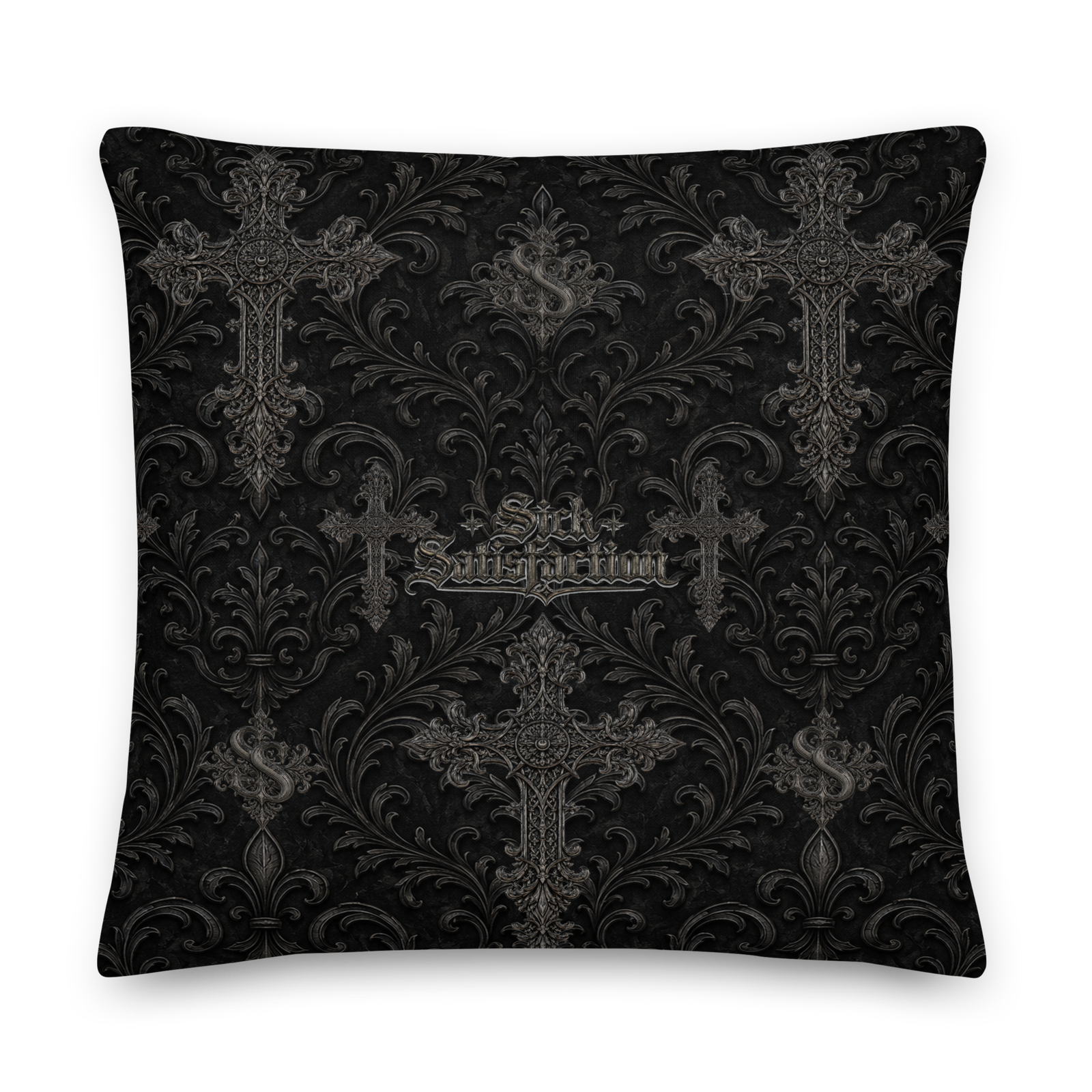 Sick Satisfaction Gothic Cathedral Cross All-Over Print Premium Pillow