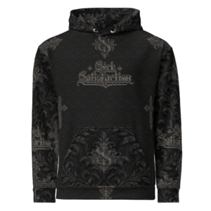 Sick Satisfaction Gothic Cathedral Cross All-Over Print Unisex Hoodie