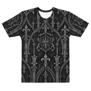 Sick Satisfaction Men’s Gothic Heraldic All-Over Print T-Shirt